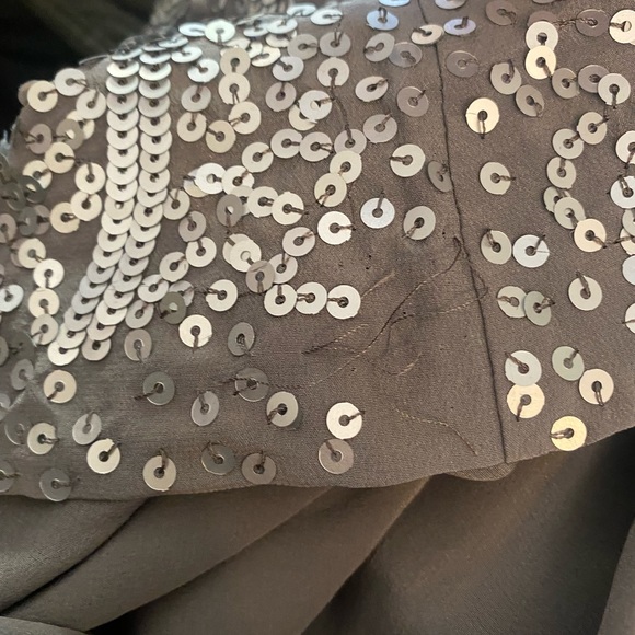 BCBG Silver Sequin dress Size 4 - Picture 6 of 7